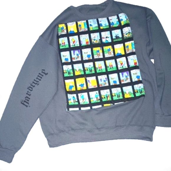 Sweater with comic book print